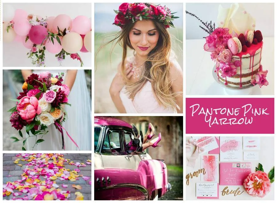 I colori pantone pink per il matrimonio